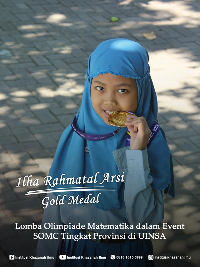 Dokumentasi prestasi Khazanah Ilmu, foto 1. Keterangan prestasi tercantum pada poster.