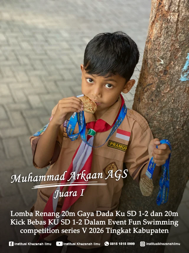 Dokumentasi prestasi Khazanah Ilmu, foto 21. Keterangan prestasi tercantum pada poster.