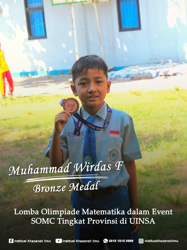 Dokumentasi prestasi Khazanah Ilmu, foto 7. Keterangan prestasi tercantum pada poster.