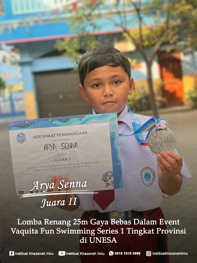 Dokumentasi prestasi Khazanah Ilmu, foto 13. Keterangan prestasi tercantum pada poster.